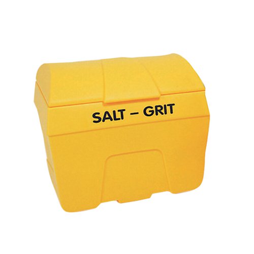 Winter Lockable Salt and Grit Bin Yellow 400 Litre No Hopper 317074