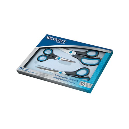 Westcott Easy Grip Scissor Set 130/200/255mm (Pack of 3) N-90027 00