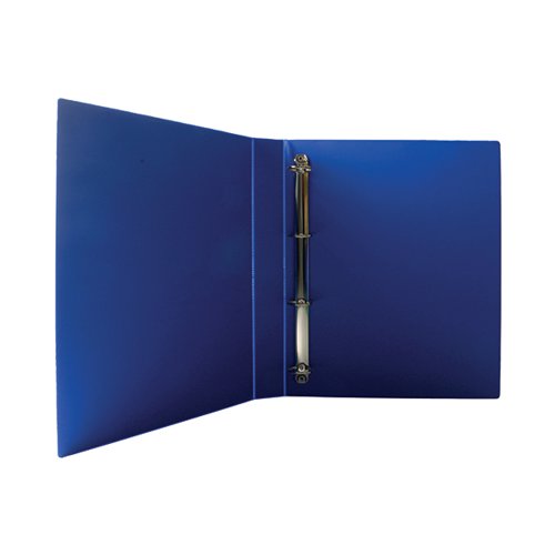 Economy Presentation Binder A4 4 D-Ring 25mm Capacity Blue [Pack 10]