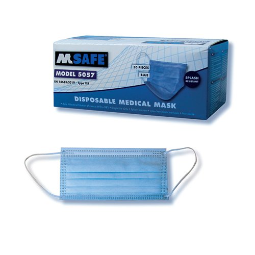 Disposable 3Ply Face Mask (Pack Of 50) WX07299 WX07299