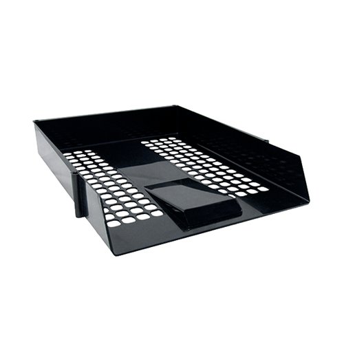 Contract A4 Black Letter Tray (Mesh design and economical plastic construction) WX10050A