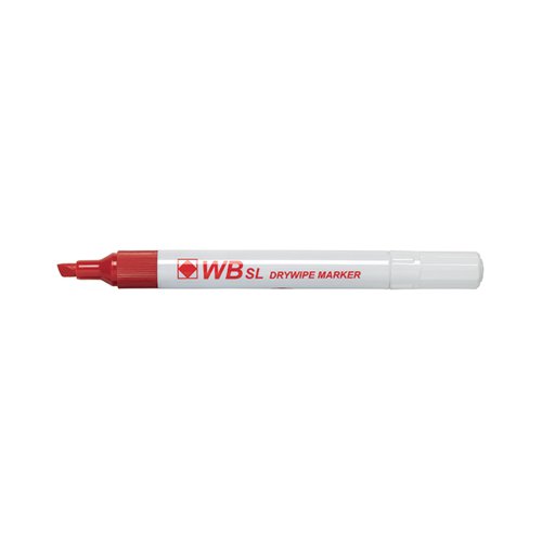 Red Whiteboard Markers Chisel Tip (Pack of 10) WX26037