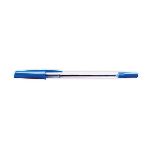 For an easy way to create smooth and flowing writing that is completely without smear and smudge, this pack of 50 economical ballpoint pens is the perfect solution. With a smooth-writing medium tip for bold and clear writing, these pens ensure consistently neat results as an economical alternative to more expensive pens. It's packed with blue ink that is quickly and completely absorbed into the page without difficulty.