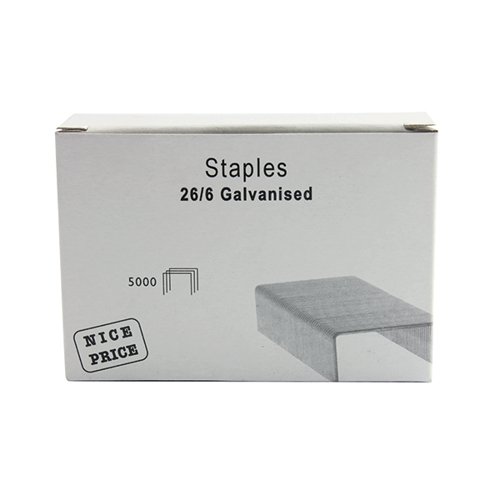 26/6mm Metal Staples (Pack of 5000) WX27001 - WX27001