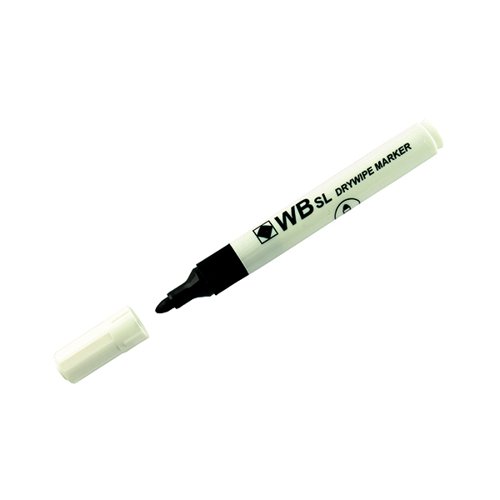 Black Whiteboard Marker Pens Bullet Tip (Pack of 10) WB15 804032 WX98001