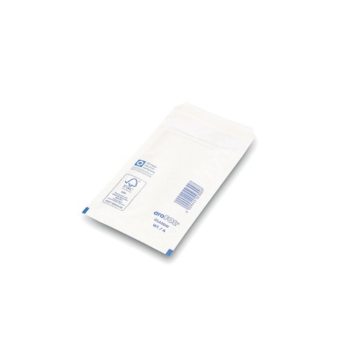 Bubble Lined Envelopes Size 1 100x165mm White (Pack of 200) XKF71447