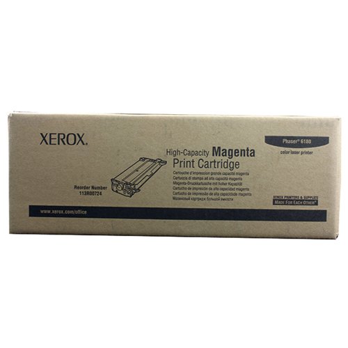 Xerox Phaser 6180 Magenta High Capacity Laser Toner Cartridge 113R00724