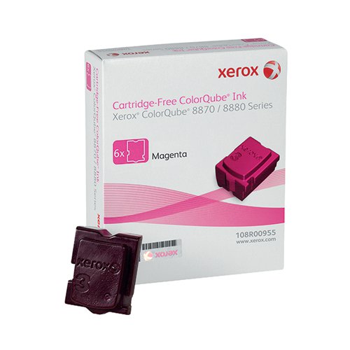 Xerox Colorqube 8870 Ink Stick Magenta Pack of 6 108R00955