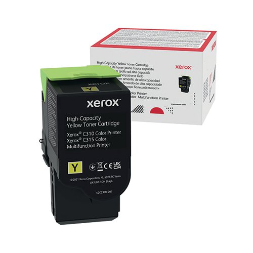 Xerox C310 C315 Toner Cartridge High Yield Yellow 006r04367