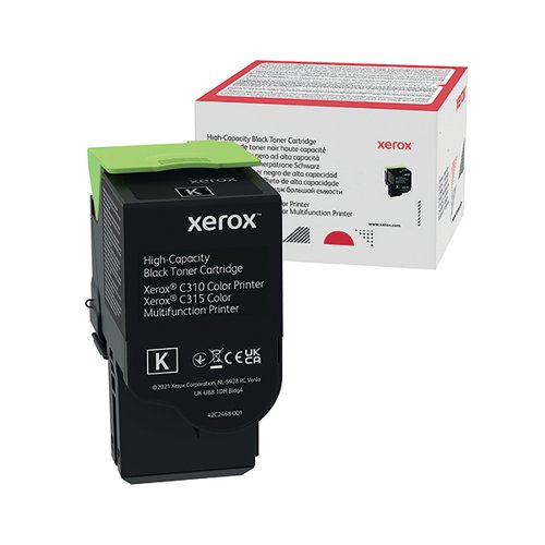 Xerox C310 C315 Toner Cartridge High Yield Black 006r04364