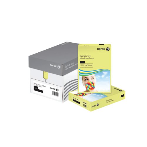 Xerox A3 Symphony Tinted 80gsm Pastel Yellow Copier Paper (Pack of 500) 003R91957 - XX51957