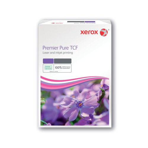 Designed for mono inkjets and laser printers, Xerox Premier Pure TCF A4 Card is the premium choice for business copier card. The high opacity ensures sharp contrast for text, even when printing on both sides of the page. The smooth surface is designed for reliable performance when printing high volumes, reducing jams. It's eco-friendly as well, produced with EU Ecolabel certification. This heavyweight 160gsm card provides an outstanding look and feel for premium presentations.