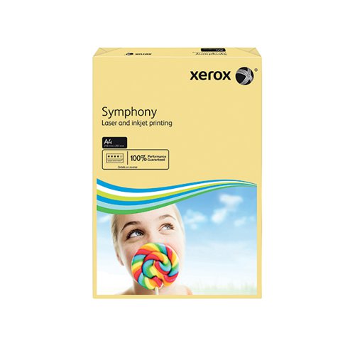Xerox Symphony Pastel Tints Ivory Ream A4 Paper 80gsm 003R93964 (Pack of 500) 003R93964