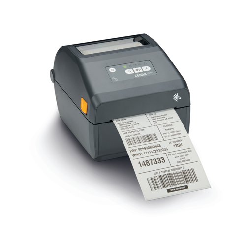 ZEB00944 | The ZD421 thermal transfer advanced desktop printer delivers the features, flexibility, reliability and security. Including Zebra's Print DNA software suite, it is easy to setup, operate, manage, maintain and secure. The ideal choice for sustainable label printing in retail, hospitality, transportation and logistics, light manufacturing, or even in healthcare, the ZD421 can also be used as a portable printer due to its compact footprint.