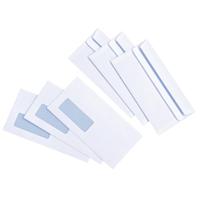 5 Star Value Envelopes Wallet Press Seal Window 90gsm DL 110x220mm White (Pack of 1000)