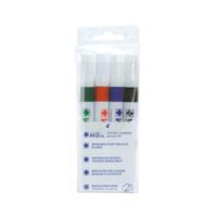 5 Star Value Strategy SL Dry Wipe Markers Assorted (Pack of 4)