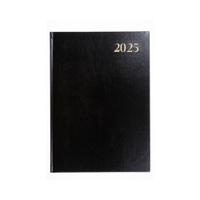 5 Star 2025 A5 2 Day To Page Diary Black