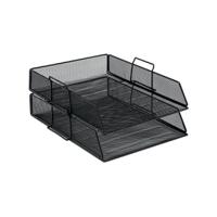 5 Star Office Wire Mesh Letter Tray Black