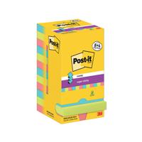 Post-it Super Sticky Z-Notes 76x76mm 90 Sheets Cosmic 8+4 FREE (Pack of 12) R330-SSCOS-P8+4