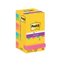 Post-it Super Sticky 76x76mm 90 Sheets Carnival (Pack of 12) 654-12SS-CARN