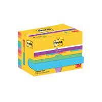 Post-it Super Sticky Z-Notes 47.6x47.6mm 90 Sheets Playful (Pack of 12) 622-12SS-PLAY