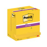 Post-it Super Sticky Notes 76x127mm 90 Sheets Ultra Yellow (Pack of 12) 655-S