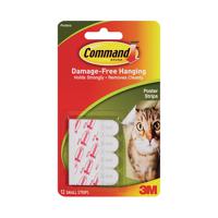 3M Command Adhesive Poster Strips (Pack of 72) 17024