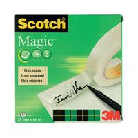 Scotch Magic Tape 810 Solvent-Free 25mmx66m Transparent 8102566