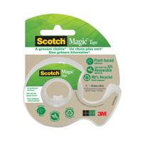 Scotch Magic Tape 19nmx20m Single Roll w/Recycled Dispenser 7100082821