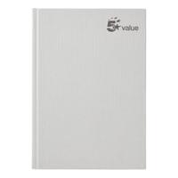 5 Star Value Casebound Notebook 70gsm Ruled 192pp A5 (Pack of 5)