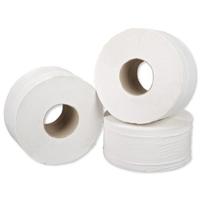 5 Star Facilities Mini Jumbo Toilet Rolls 1-Ply 250mmx200m (Pack of 12)