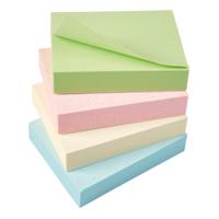 5 Star Eco Recycled Notes 38x51mm Re-Move Pastel (Pack of 12)