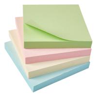 5 Star Eco Repositionable Notes 76x76mm Re-Move Pastel (Pack of 12)