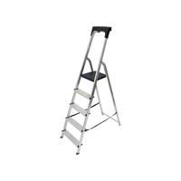 Werner Aluminium Step Ladder 5 Tread High Handrail 7410518