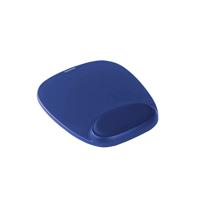 Kensington Foam Mouse Mat with Cushioned Wrist Support Blue 64271
