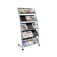 Alba 5 Shelf Mobile Literature Display Stand 3 x A4 DD5GM