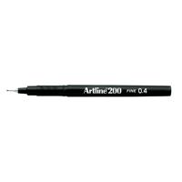 Artline 200 Fineliner Pen Fine Black (Pack of 12) A2001