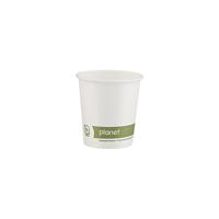 Planet 4oz Single Wall Plastic-Free Hot Cup (Pack of 50) PFHCSW04