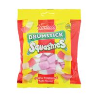 Swizzels Drumstick Squashies Raspberry/Milk 160g (Pack of 10) FOSWI013