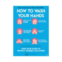 Avery How to Wash Hands Label 297x210mm A4 (Pack of 2) COVHTA4