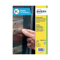 Avery Permanent Assorted Circular Antimicrobial Film Labels (Pack of 630) AM00CA4