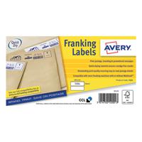 Avery Franking Label 140x38mm 2 Per Sheet White (Pack of 1000) FL01