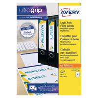Avery Laser Inkj Lever Arch Labels 200x60mm Wht (Pack of 100) L7171-25