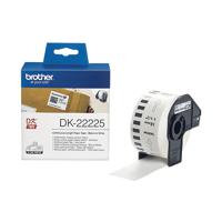 Brother DK22225 Continuous Paper Label W38mm Black on White DK22225