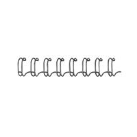 Fellowes Wire Binding Element 6mm Black (Pack of 100) 53218