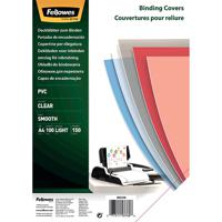 Fellowes Transpsarent Plastic Covers 150 Micron (Pack of 100) 5376001