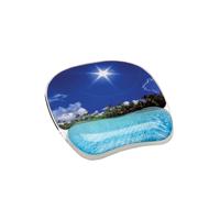 Fellowes Photo Gel Mouse Pad with Wristrest Beach Design 9202601