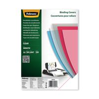 Fellowes Binding Covers A4 180 Micron Clear PET (Pack of 100) 5384601