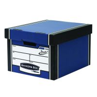 Fellowes Bankers Box Premium Storage Box Blue Pack of 12 Buy 2 Get FOC Iderama Binders BB810562