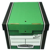 Fellowes Bankers Box Tall Storage Box Green Pack of 12 Buy 2 Get FOC Iderama Binders BB810566